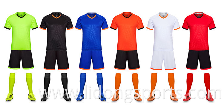 New design football jerseys in soccer wear training suit custom team uniform unisex blank soccer jerseys football shirt